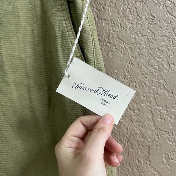 NWT Sweet Pea Green High Waisted Drawstring Pants 4R - Picture 2 of 7